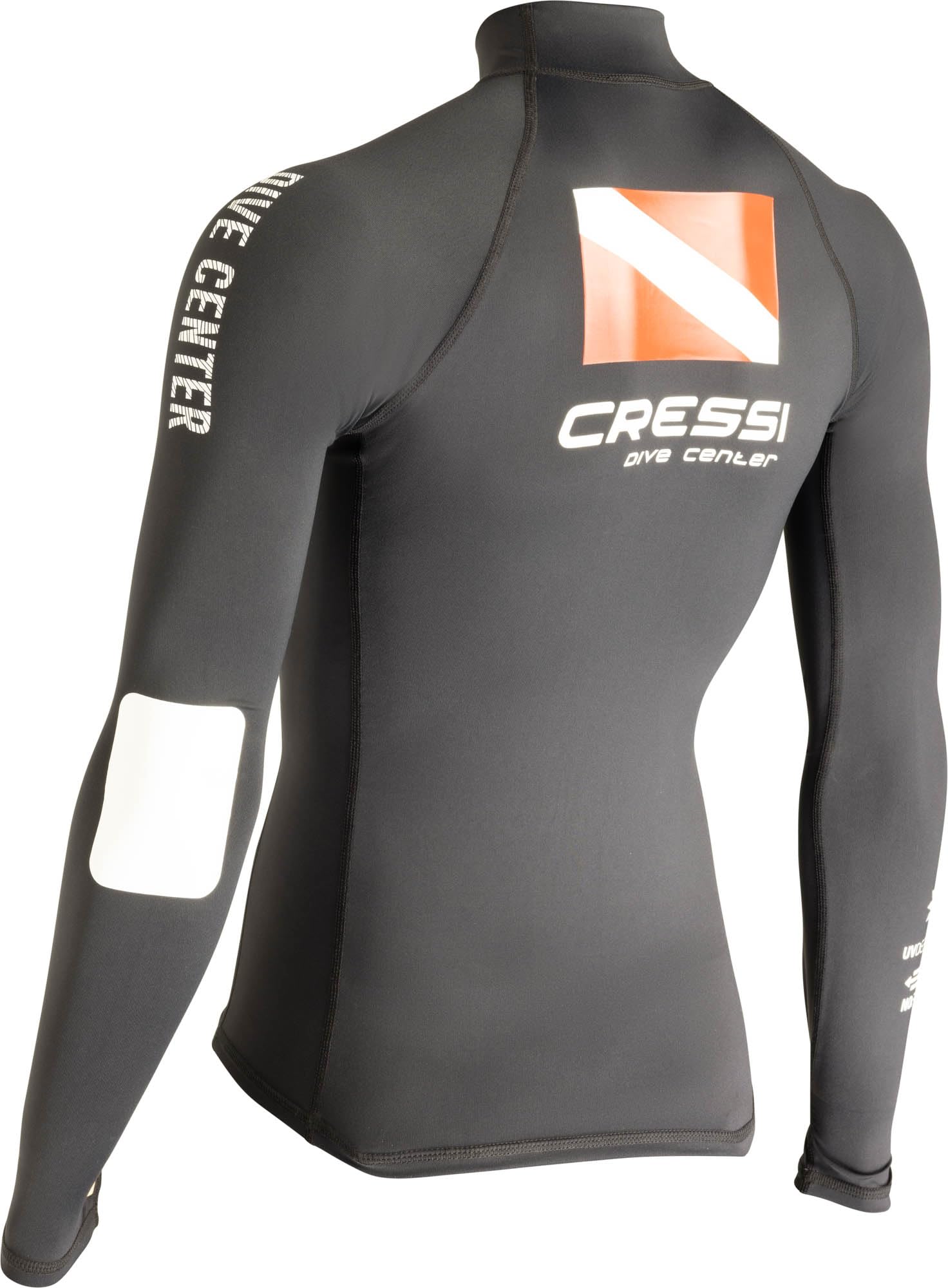 CRESSI Rash Guard Lady Long SL Black Dive Center T-Shirt de Protection pour Femmes à Manches Longues Femme (Lot de 1)