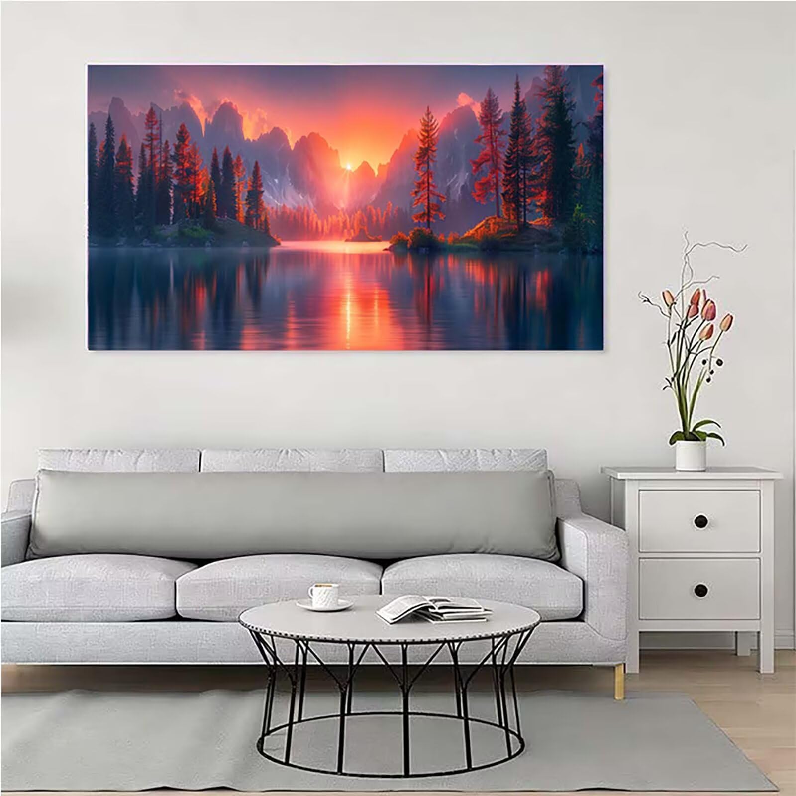Tramonto Diamond Painting Grandi Dimensioni 80x160cm, Diamond Painting 7-41