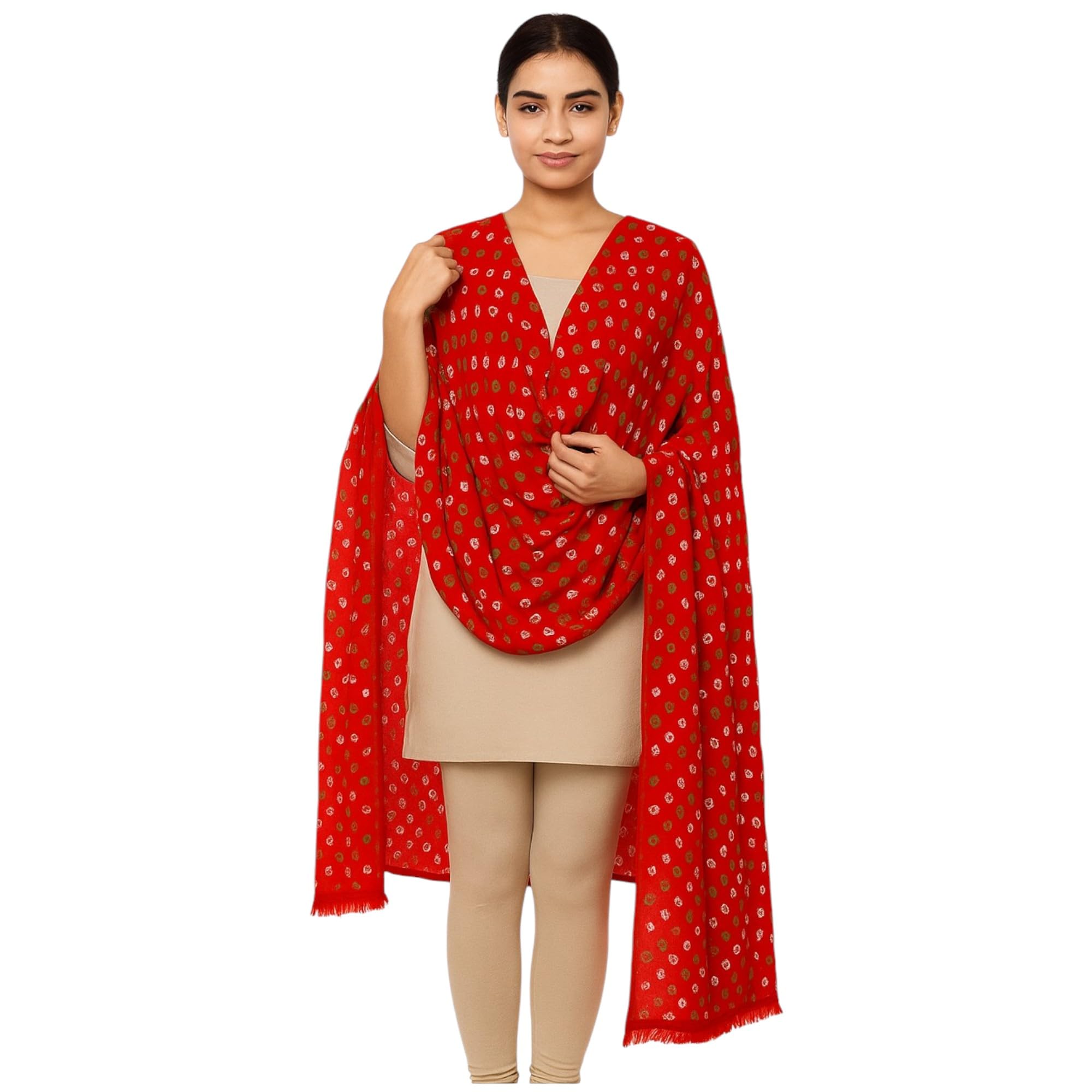 Traditional Bandhani Red Chunni Dupatta for Women | Cotton Bandhej Printed Dupatta | Ethnic Festive & Casual Wear Stole (length 2 mtr.) Pack of 1-picture-38