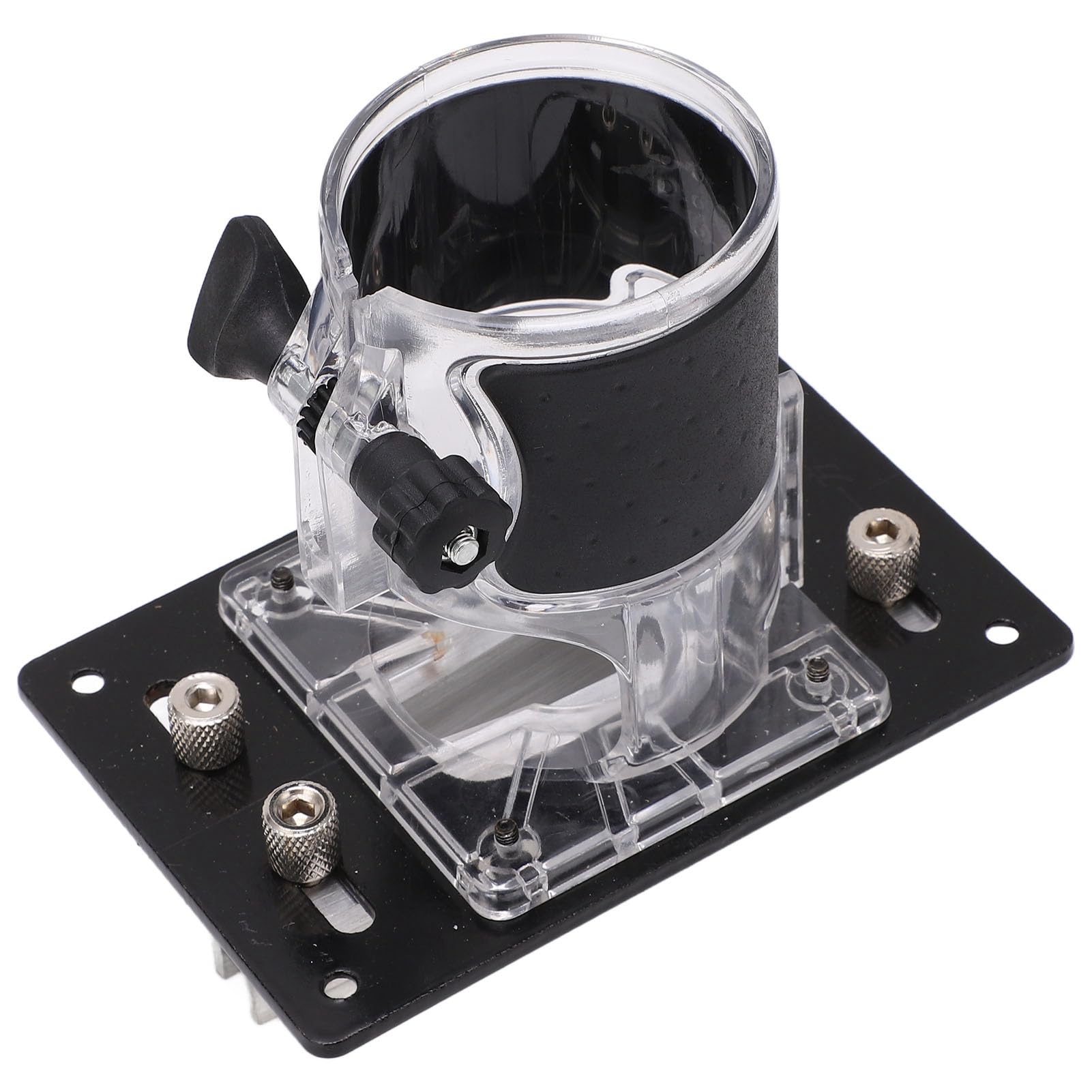 Soporte para máquina de ranurar y rebajar en madera 2 en 1 con conjunto de abrazaderas rectas y semipasantes, localizador ajustable para fresadora, ideal para trabajos en madera,