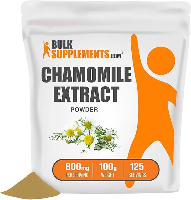 BulkSupplements.com Chamomile Extract - Chamomile Flowers Powder - Chamomile Powder - Chamomile Supplement - Chamomile Her...