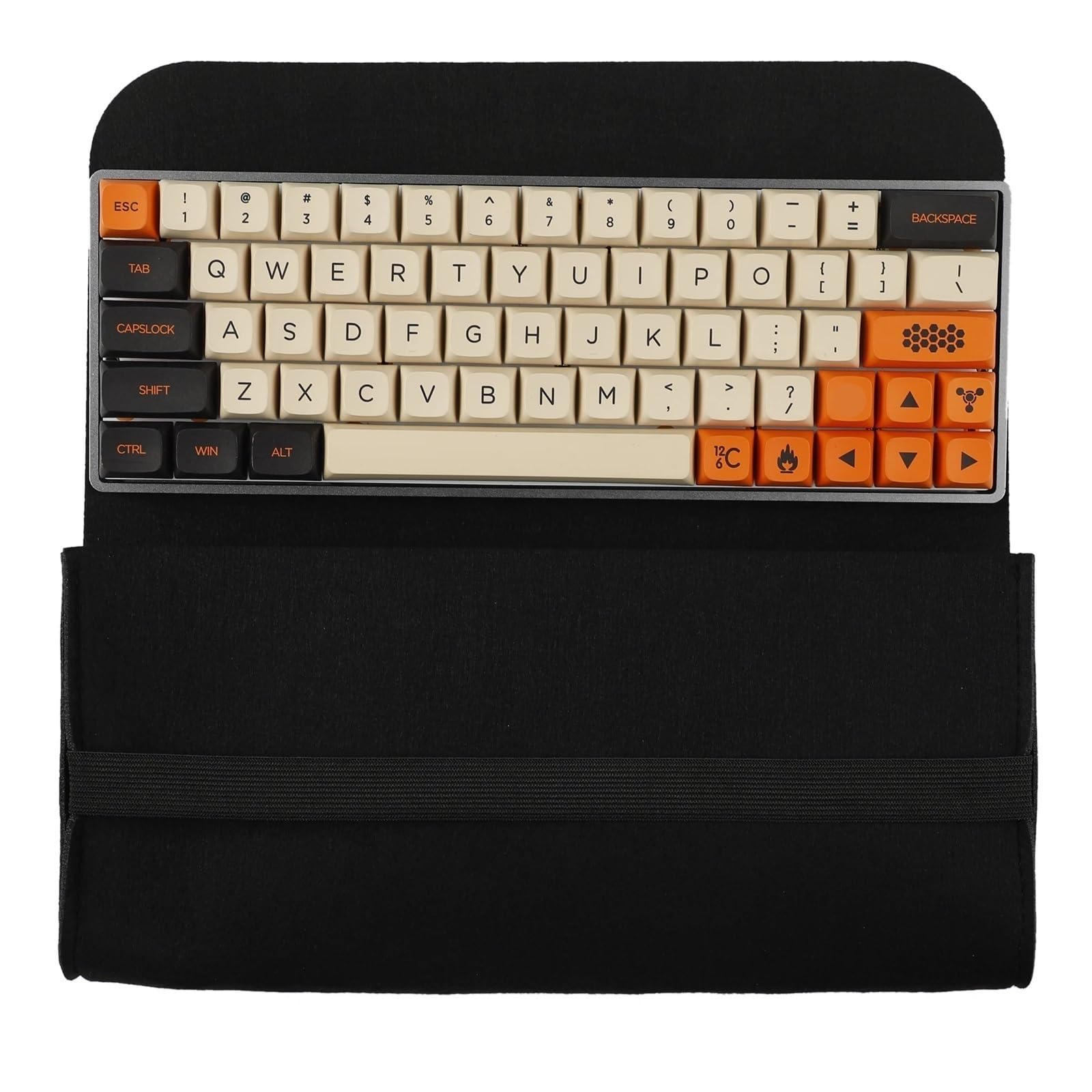 Funda para Teclado Funda para Teclado Funda rígida para Teclado Bolsa para Teclado mecánico inalámbrico Impermeable para Accesorios para Teclado(Gris,X-Small)