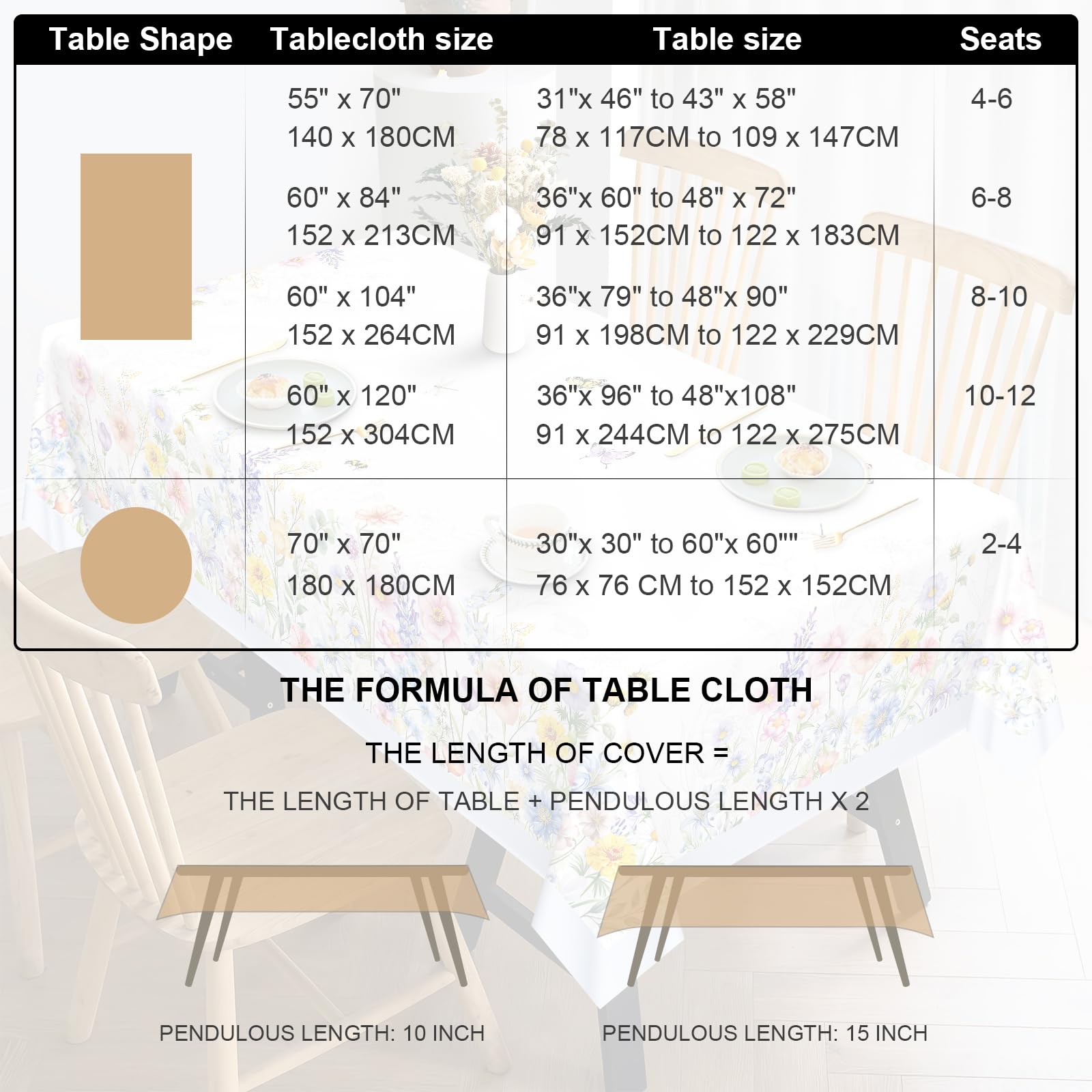 Arquiel Nappe De Table Rond, Nappes Feuille D'érable Nappe Antitache Imperméable Lavable Pour La Cuisine Manger De Fête Salon Jour De Automne Thanksgiving(Citrouille, 180×180cm
