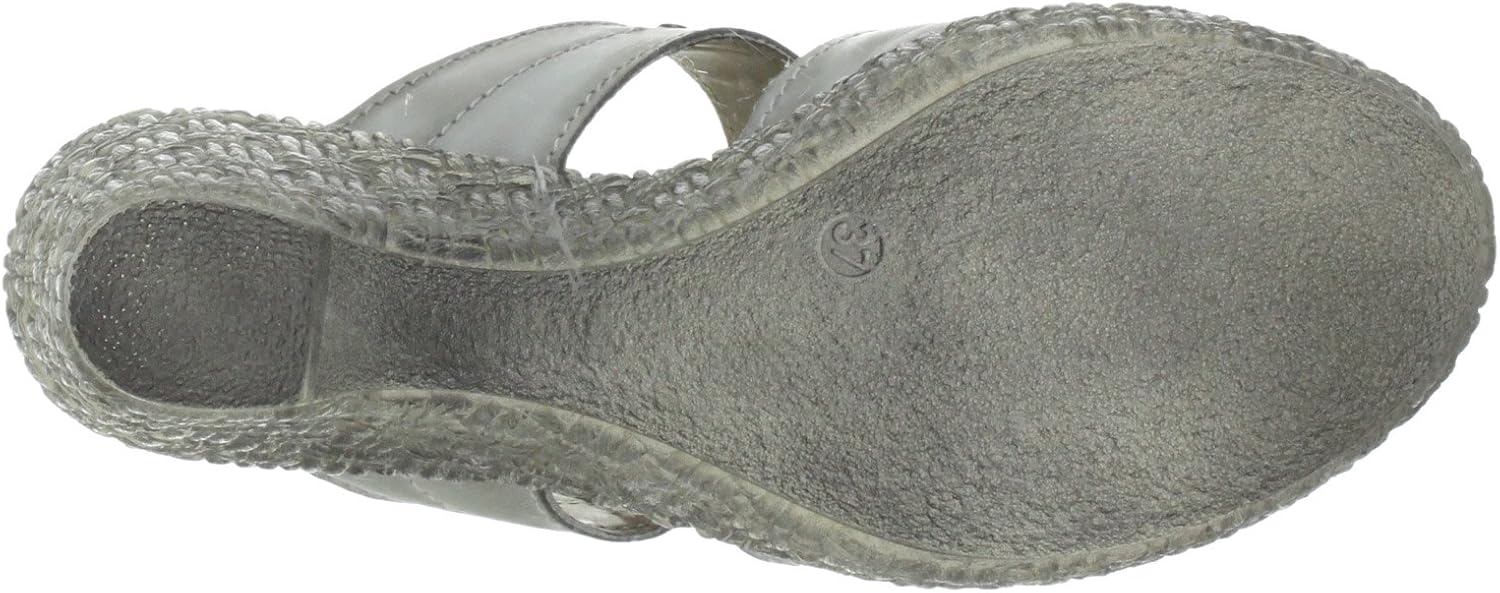 Manitu Girls' Easy Without Back Hellgray Leder Clogs And Mules Shoes 39