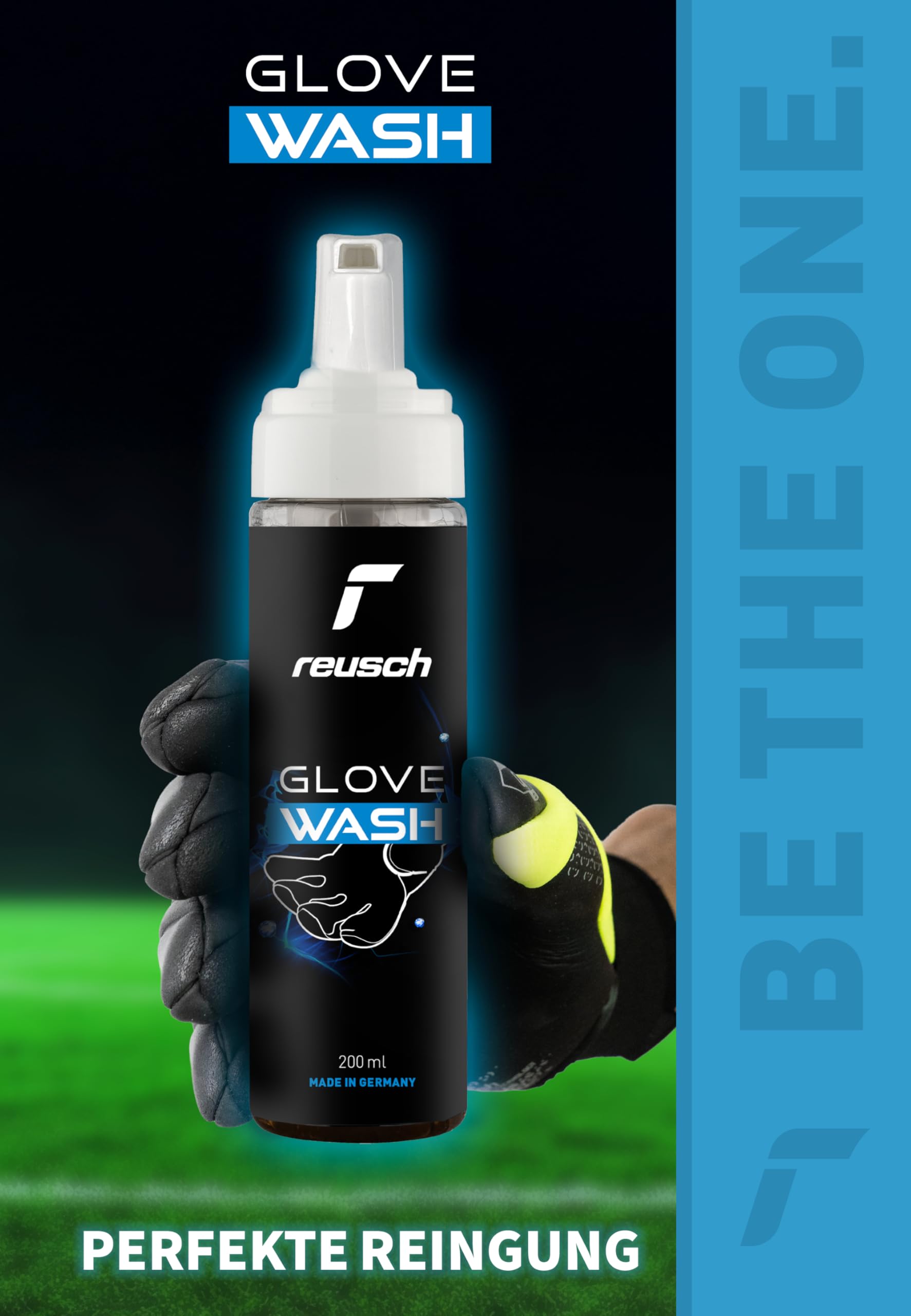 Reusch Glove Wash – Detergente per guanti da portiere 200 ml – pulizia perfetta e lunga durata per i guanti da portiere