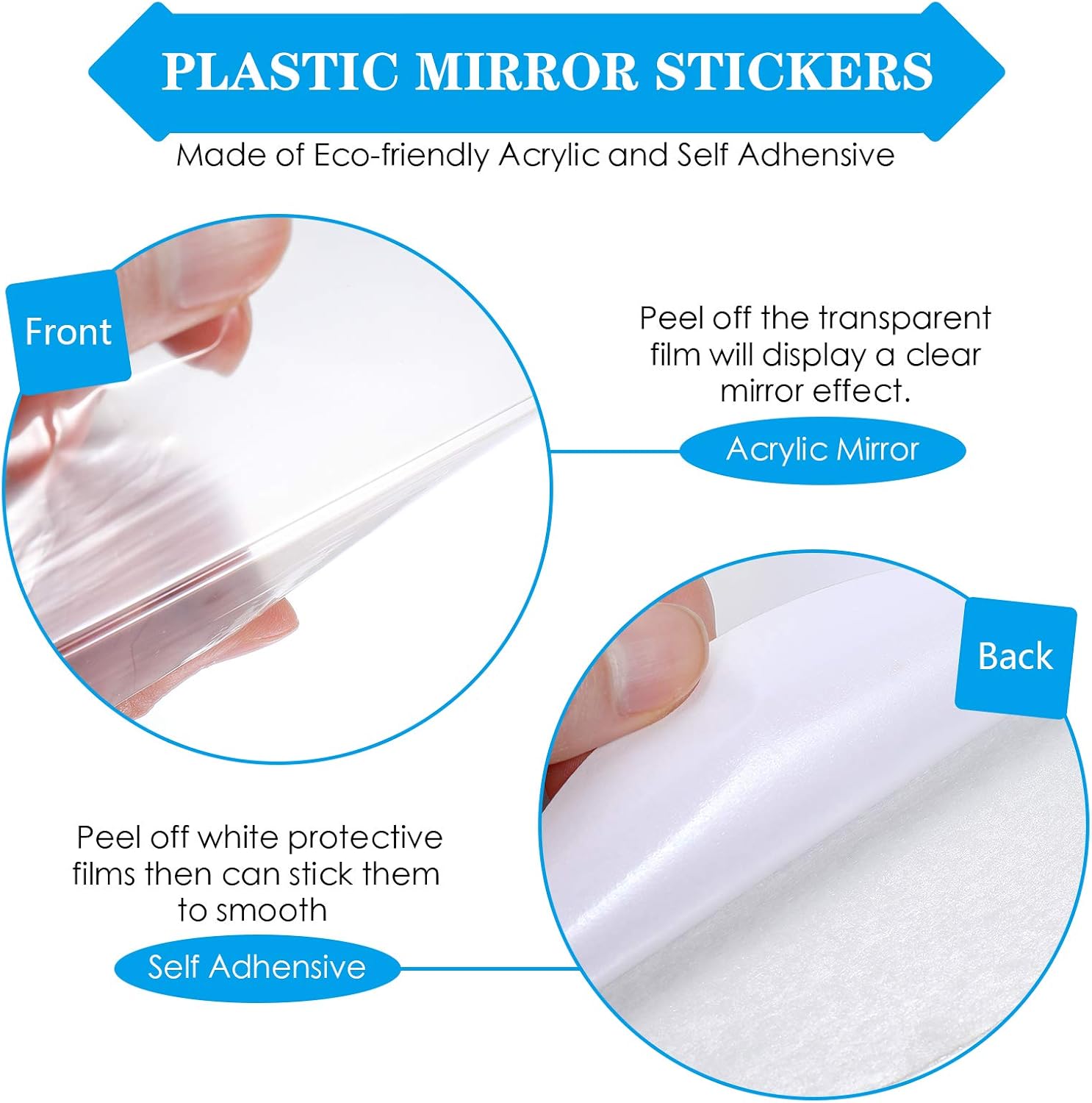 Zonon 30 Pcs Living Room Wall Decor Home Mirror Wall Letter Signs Stickers DIY Acrylic Mirror Decals 3D Decorations for Home Bedroom Living Room Removable(Silver) image 4 of 7 B08T99QCKM