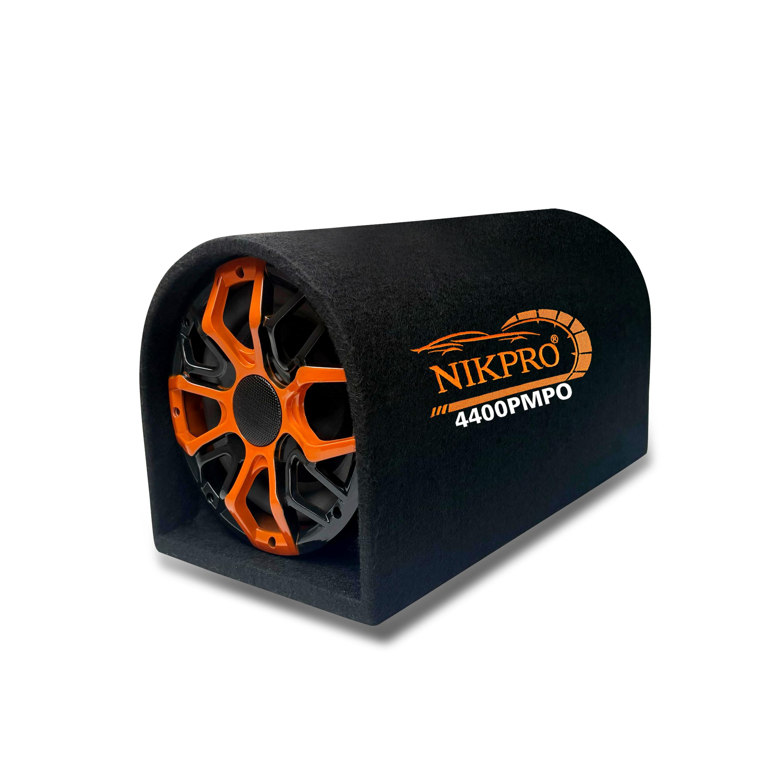 NIKPRO 4400W 8-Inch Bass Tube – D-Shape Car Subwoofer with Built-in Amp for Rich, Deep Bass-image-8