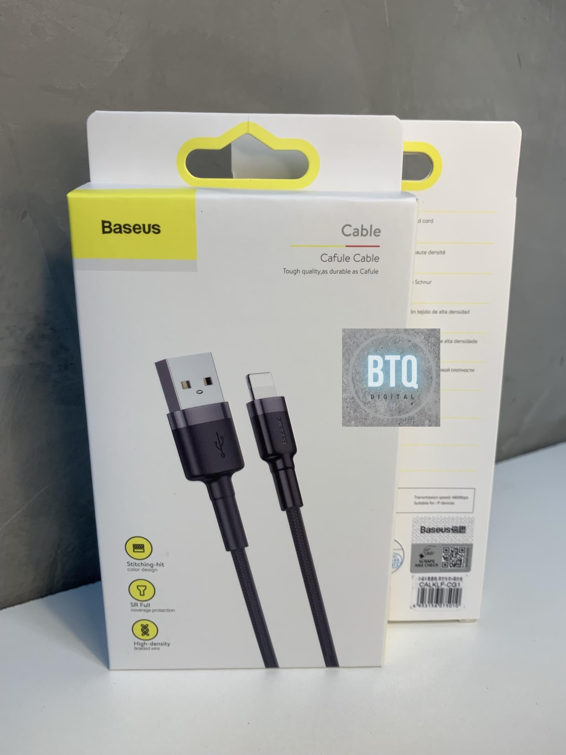 Cavo Baseus Cafule USB 2.0 Doppia Faccia A MicroUSB | QC 3.0, 1.5A, 2 Metri | Ricarica Veloce E Sincronizzazione, Colore Rosso