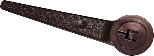 Miniatura 2 de FR Manija reclinable estilo palanca con agujero de 58 pies, grano de madera marrón