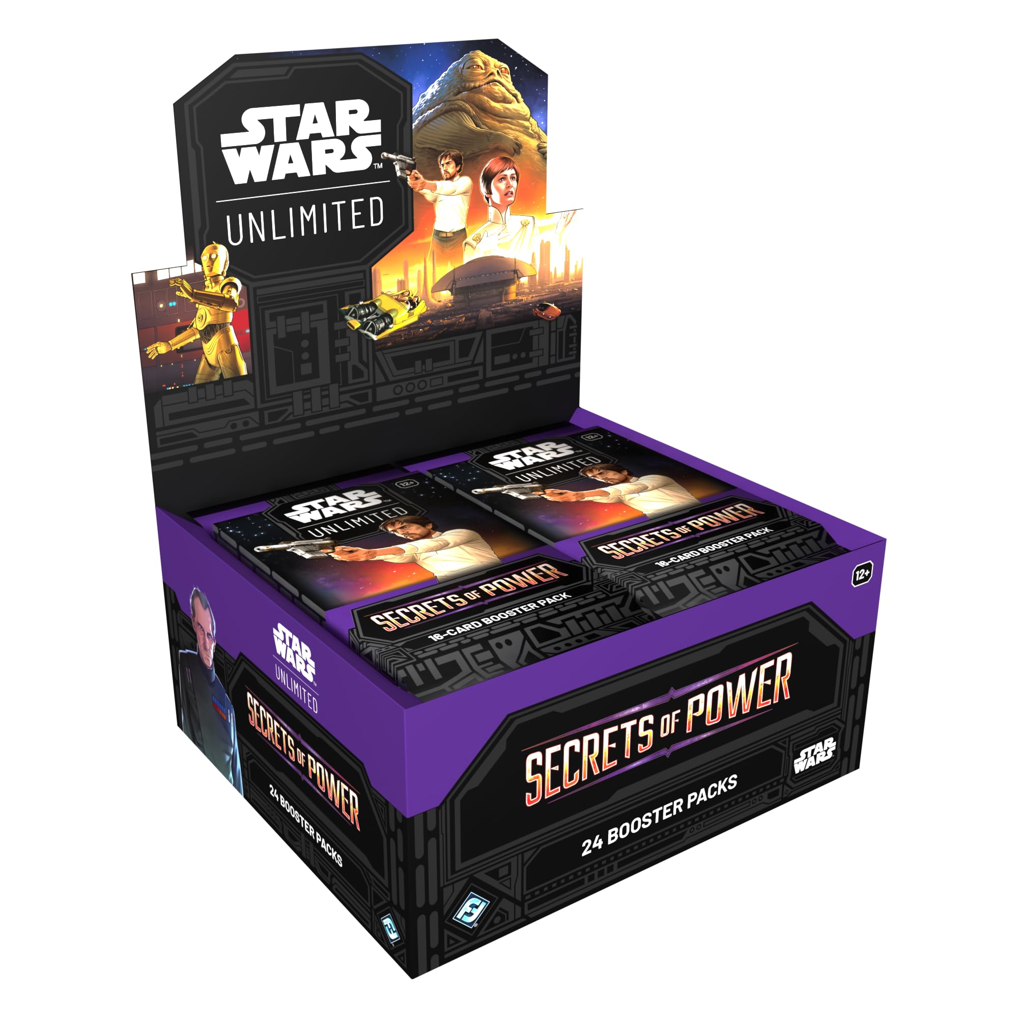 Asmodee - FFG - Star Wars: Unlimited Trading Card Game - Secrets of Power - Booster Display (24 Booster Packs) - TCG voor kinderen en volwassenen, leeftijd 12 , 2 spelers, 20 minuten, Engels Asmodee - FFG - Star Wars: Unlimited Trading Card Game - Secrets of Power - Booster Display (24 Booster Packs) - TCG voor kinderen en volwassenen, leeftijd 12 , 2 spelers, 20 minuten, Engels