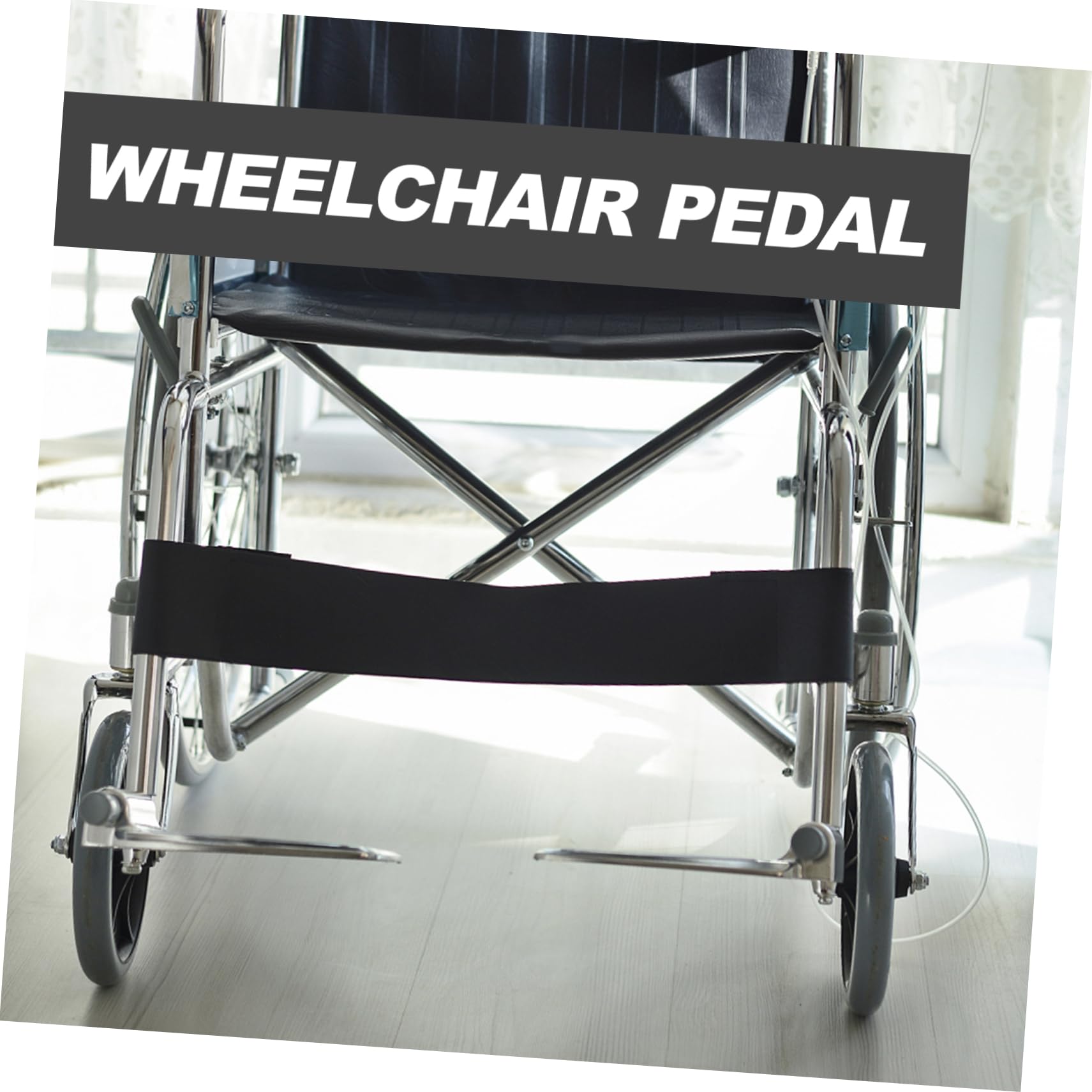 Mipcase Reposapiés Pedal de Repuesto para de Metal Ligero Silla de Ruedas y Fácil de Transportar en Color Plata para Usuarios Movilidad Reducida