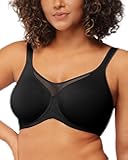 Minimizer Bras for Women Plus Size, Full Coverage Coolcomfort T Shirt Unlined Bra with Underwire for Heavy Breast