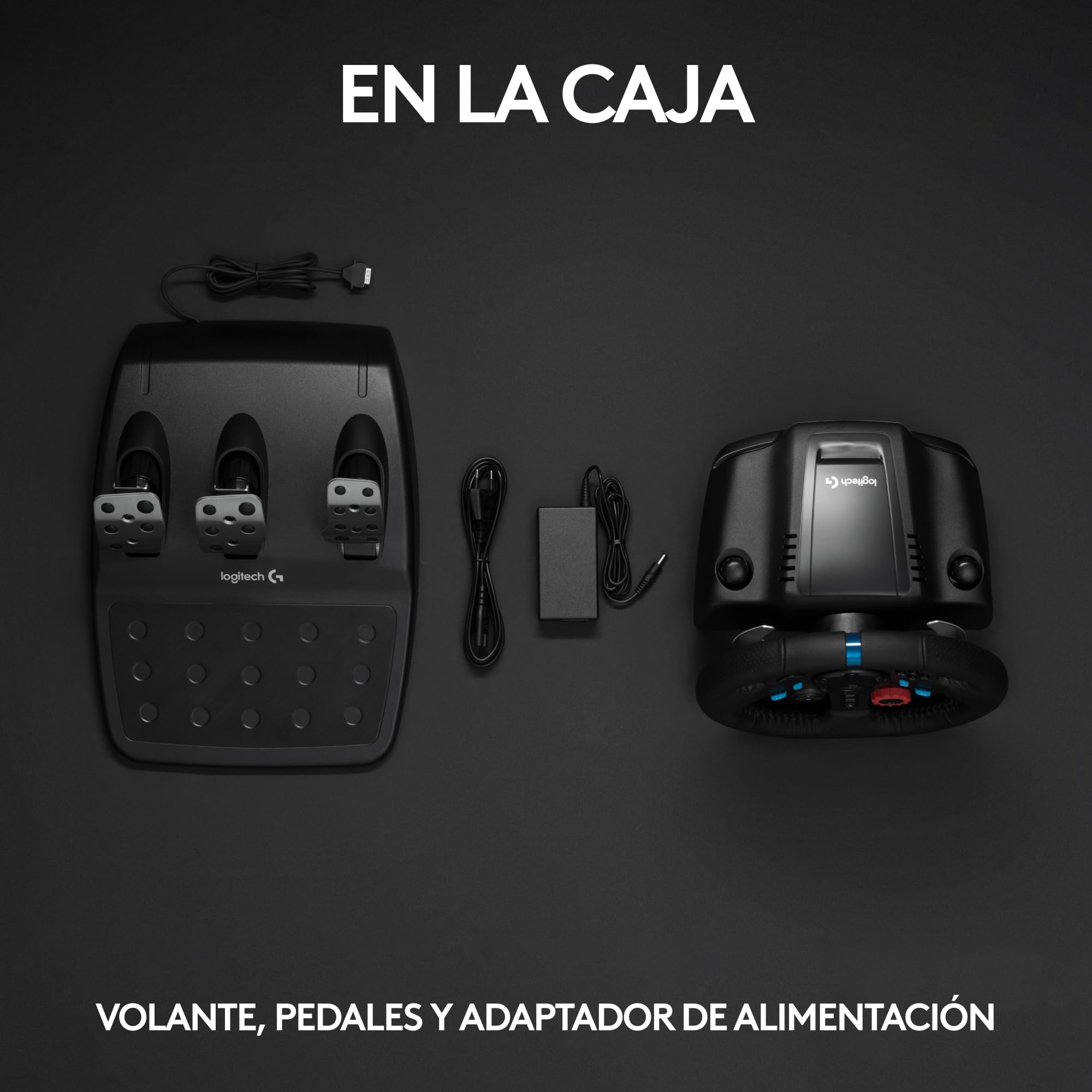 Logitech G G29 Driving Force Racing Wheel and Floor Pedals, Enchufe británico - Negro