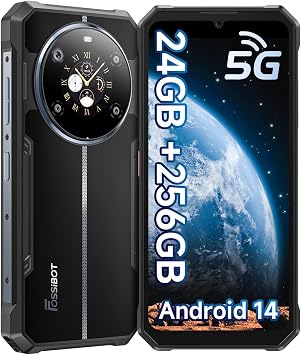 FOSSiBOT F109 5G Rugged Smartphone 10600mAh (18W) Indestructible Phone Android 14 50MP + 16MP 6.745 Inch FHD + Double Screen 8GB RAM + 256GB ROM / 2TB6