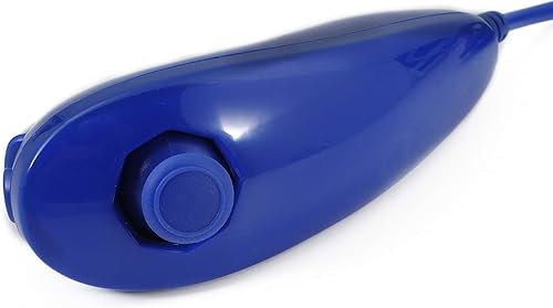 Miniatura 5 de QUMOX Mando a distancia y Nunchuck Joystick Compatible para wiiwii u (azul oscuro)