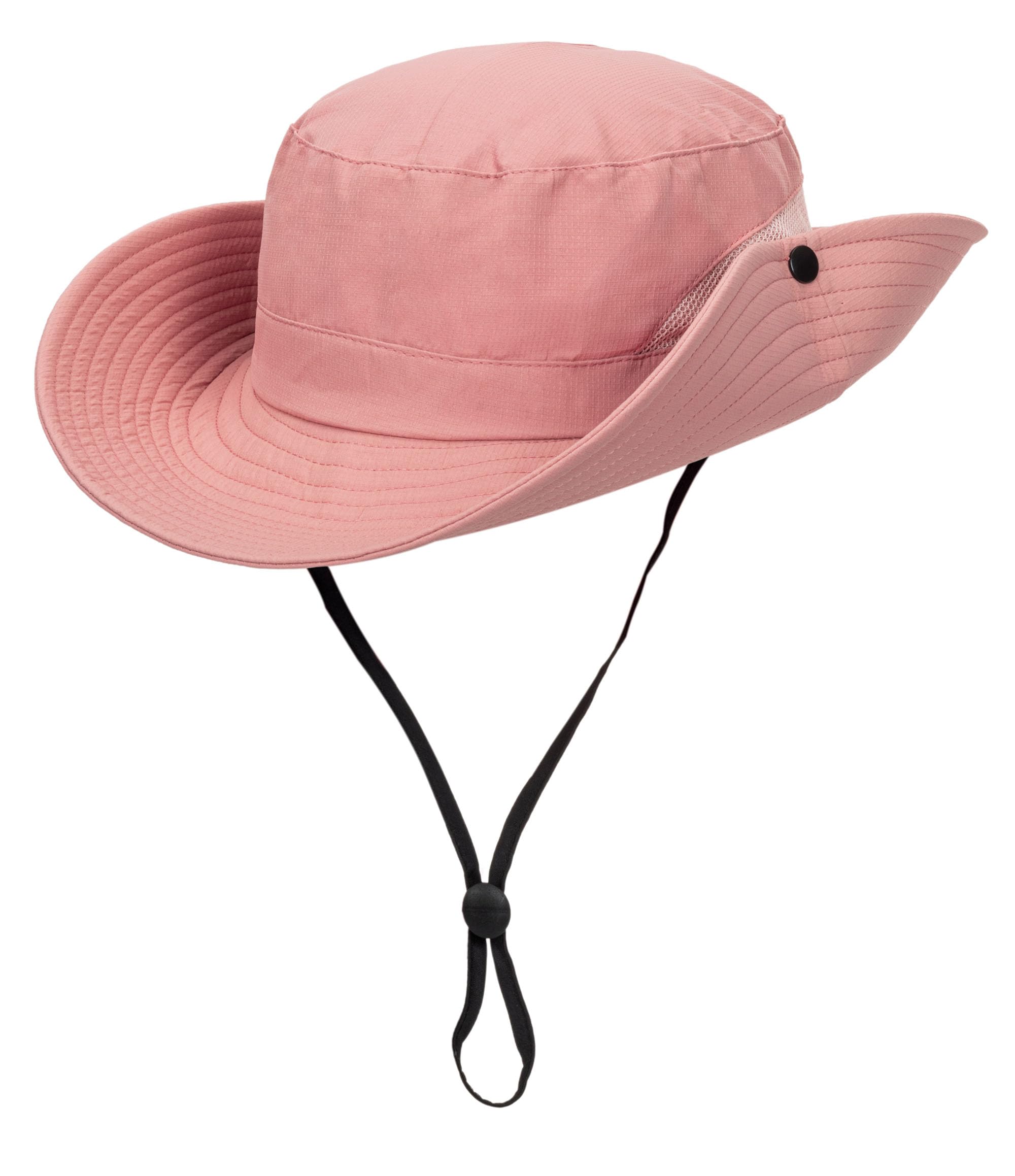 Womens Summer Quick-Dry-Sun-Hat Outdoor - Mesh Wide Brim UV-Protection Beach Fishing Hat with Ponytail Hole Foldable