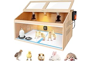 Spacious Chick Brooder Cage with Intelligent Thermostat for Optimal Heat Management