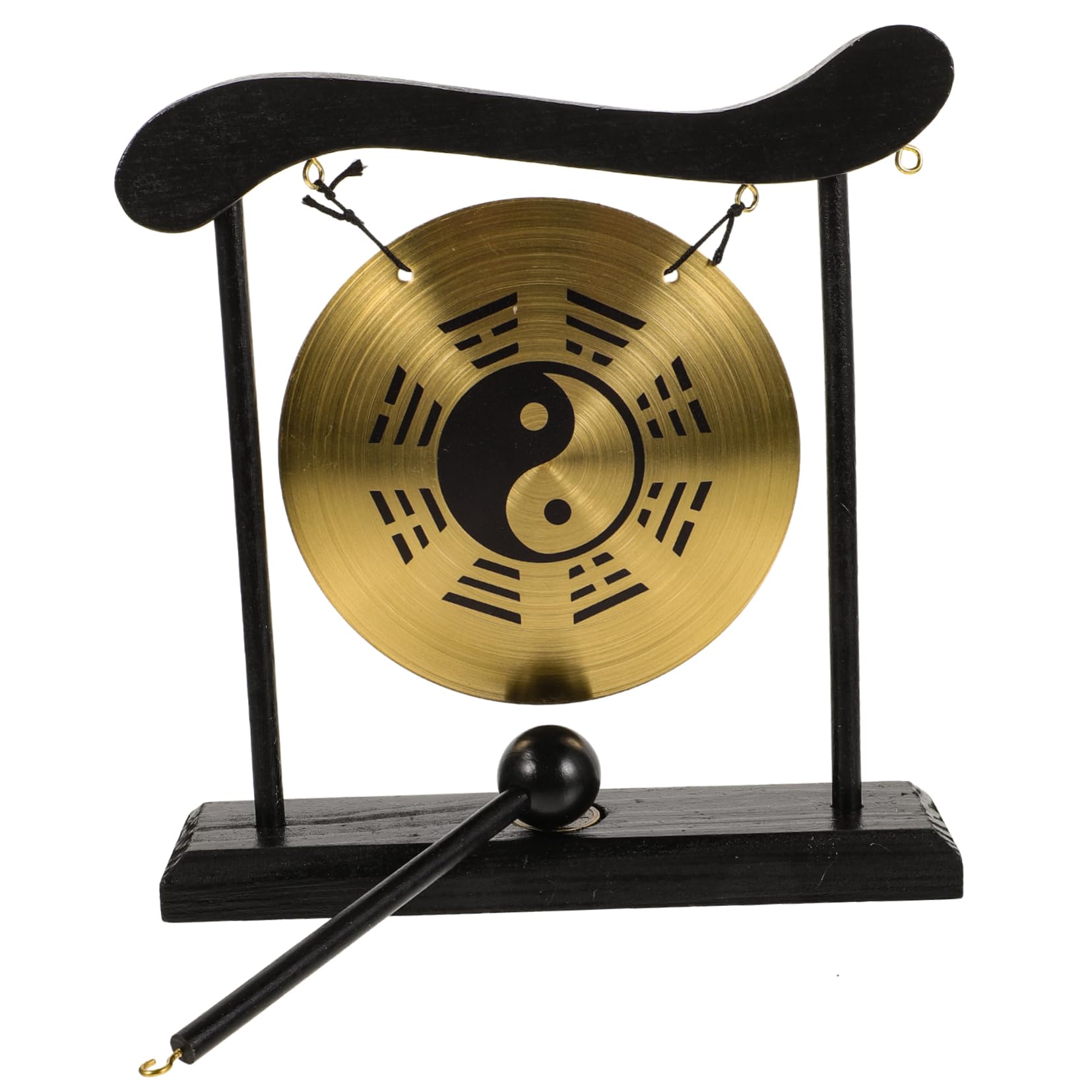 PRETYZOOM Desktop Gong Adornment Chinese Decor Feng Shui Bell Vintage Gong Appearance Home Ornament for Office