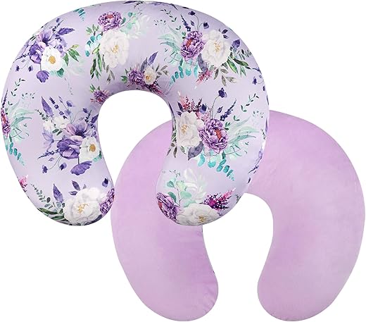 CARUILI Nursing Pillow Cover, Soft Minky Nursing Covers for Breastfeeding Pillow, 1...