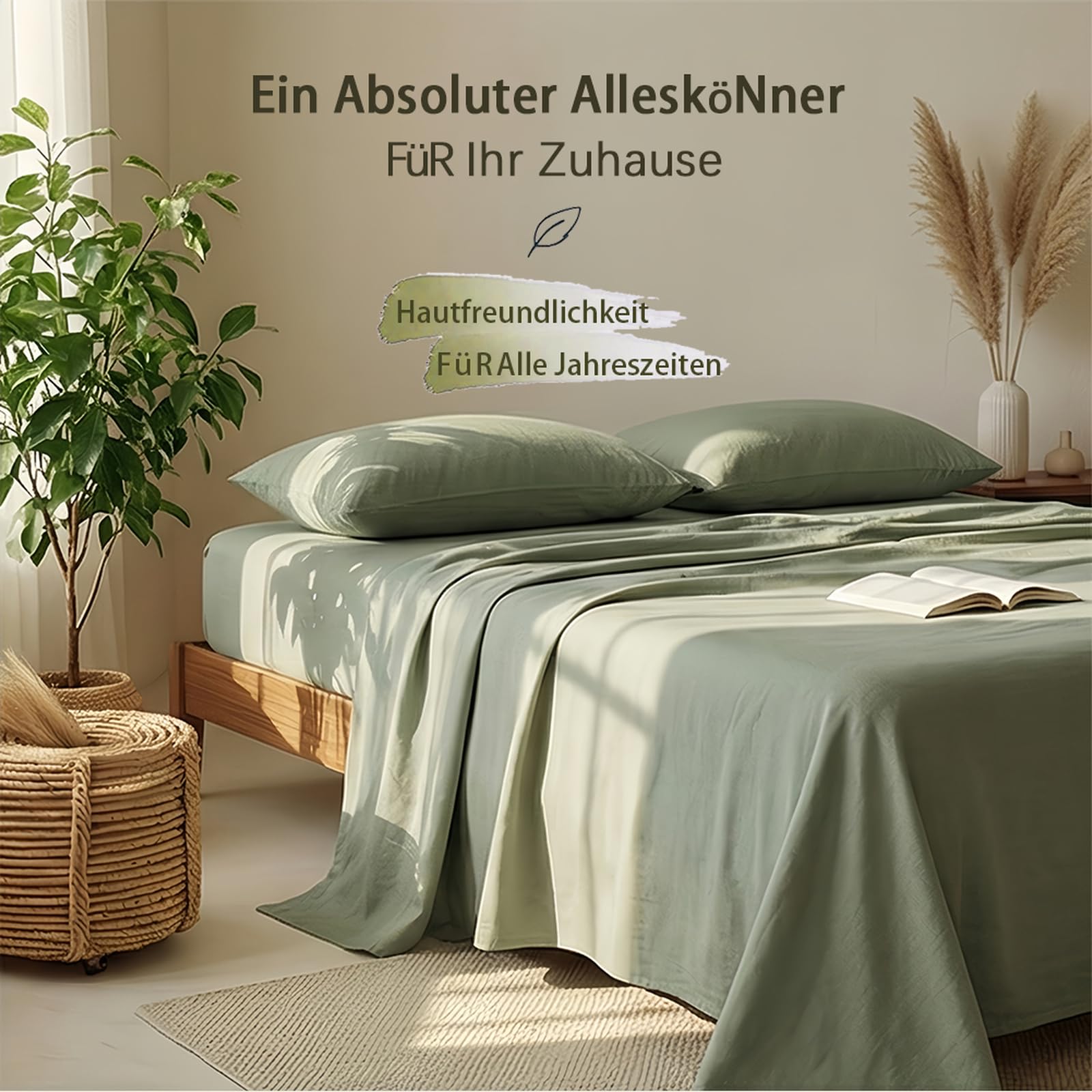 Bettlaken ohne Gummizug 200 x 230cm 100 % Baumwolle leintuch Gelb | Leintuch aus 100 % Baumwolle Betttuch für Doppelbett für ganzjährigen Komfort Atmungsaktiv trocknerfest
