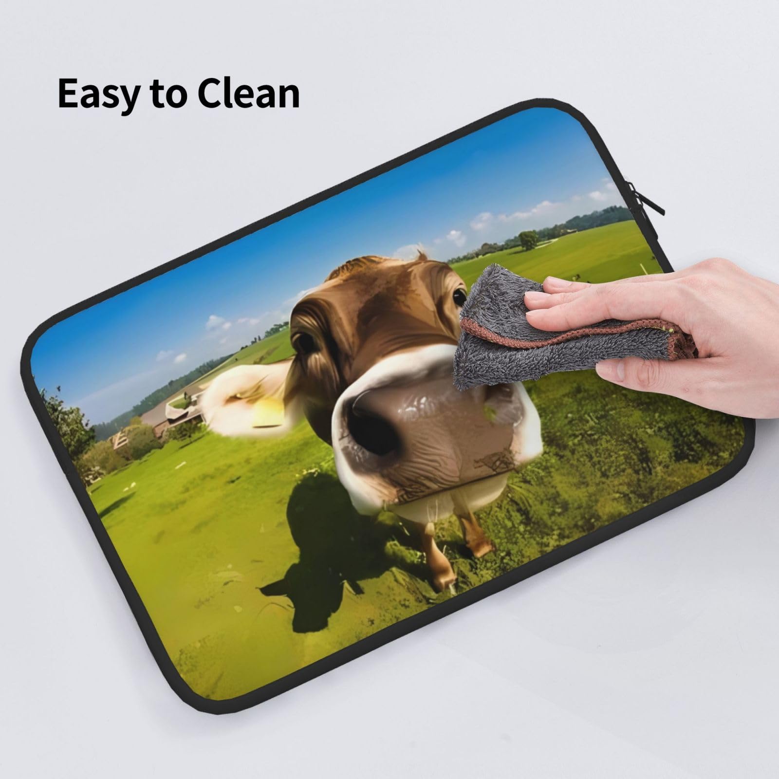 Funny Highland Cow Shockproof Portable Laptop Sleeve Bag - 15 Inch Business Trip, Travel, School, Office, For Daily Use. Affordable