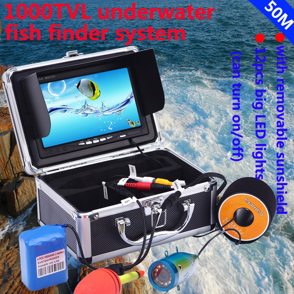 Amazon | Lixada 魚群探知機 防水 LCD モニター 魚群探知機 海