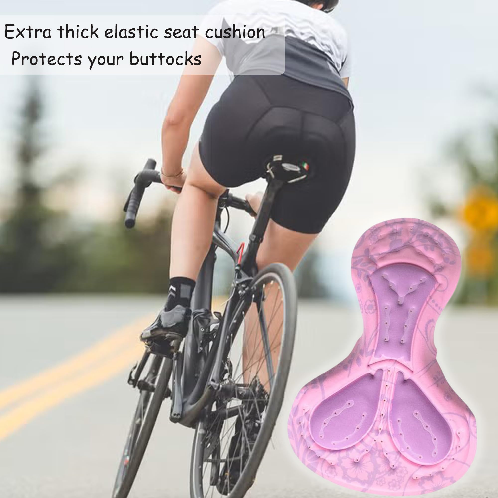 Fahrrad-Shorts-Pad Fahrrad Shorts Hose Kissen Pad Radhose Kissen Unterwäsche auspolstern Für Damen