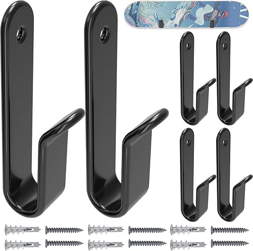 Miniatura 10 de FOROIRON Horizontal Snowboard Wall Mount Clips Snowboard Wall Rack Snowboard Mount Storage Snowboard Display Wall Mount for Room, Garage