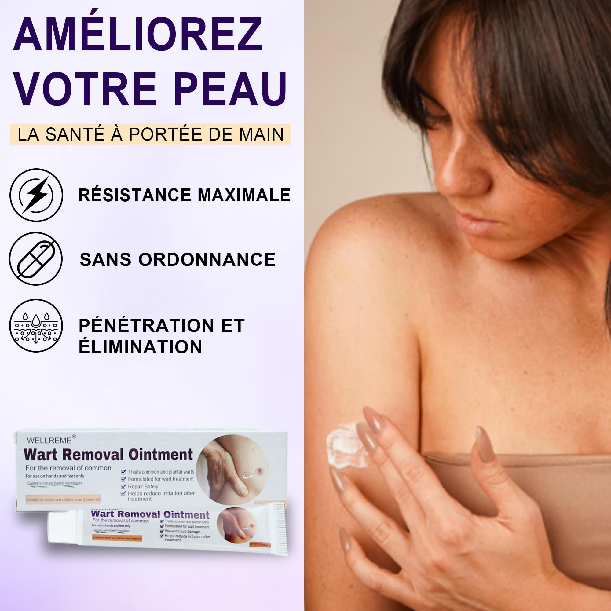 Crema para eliminar verrugas 20g, quita verrugas, verrugas plantares, adecuada para diferentes tipos de piel