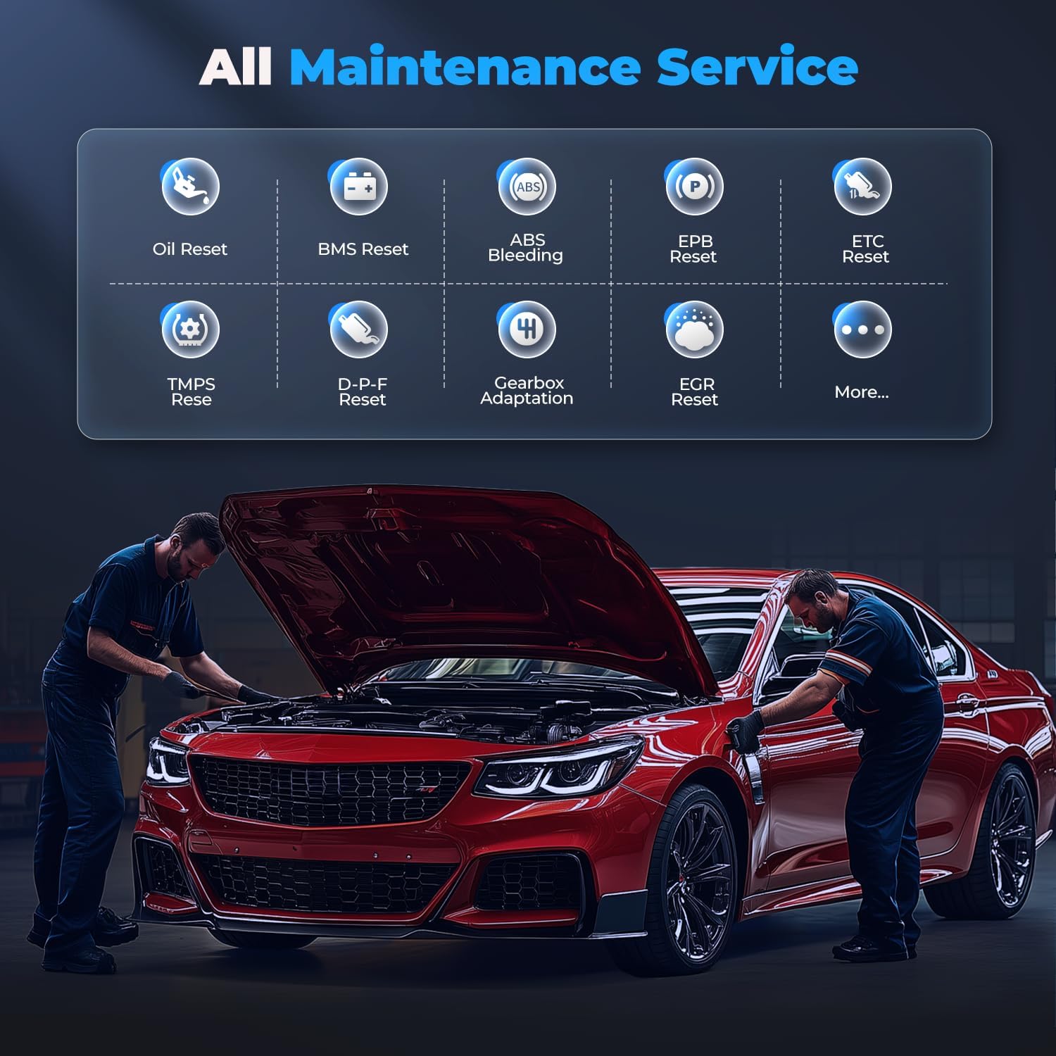 AUTOPHIX 7210P+ Fit for GM Chevy OBD2 Scanner, Full System Diagnostic Tool with All Reset Services for GM/Chevy/Buick/Cadillac, OBD2 Functions Code Reader with EPB/BMS/ETCS/Oil Reset ABS Bleeding