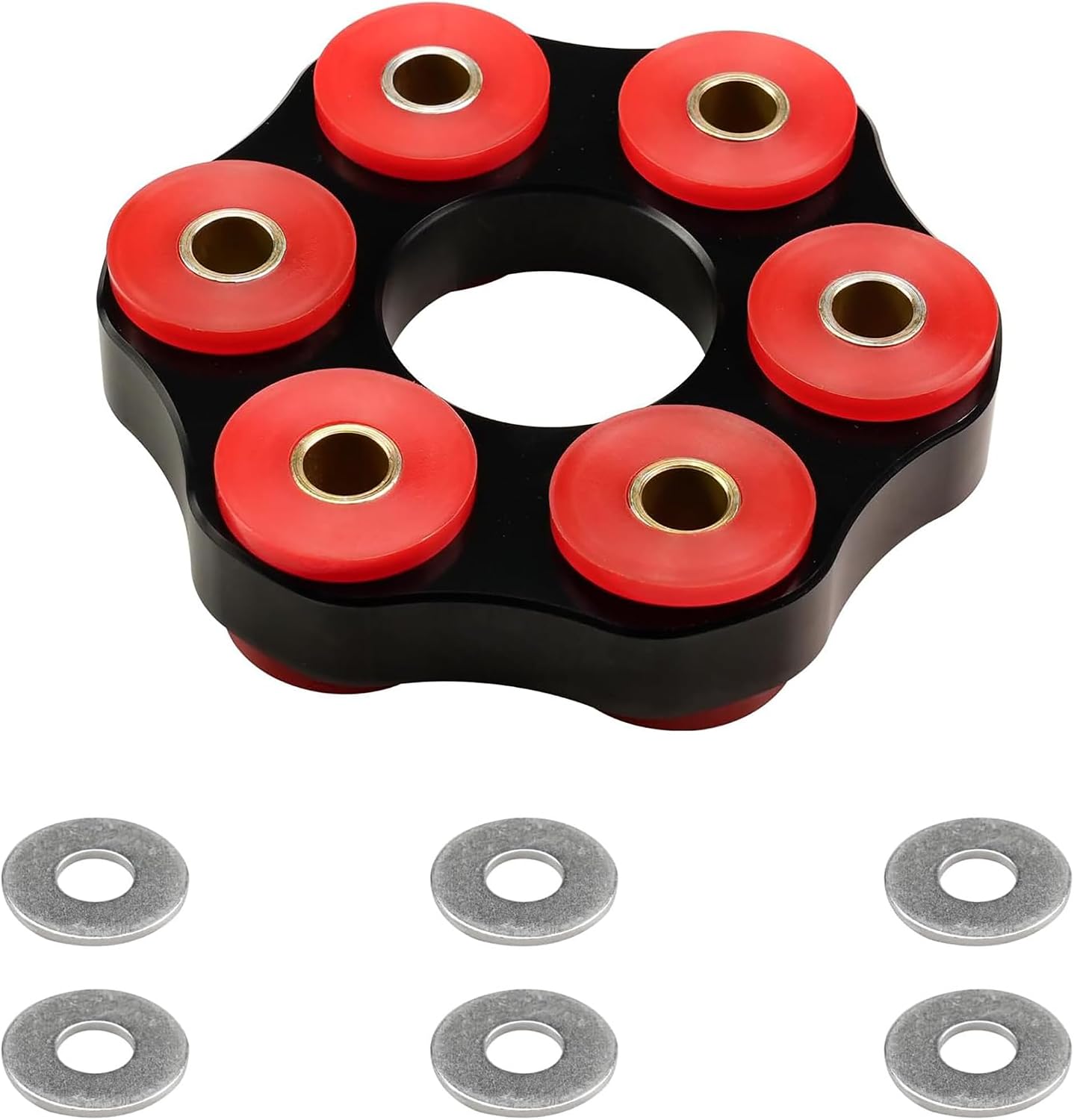 Transmission Drive Shaft Flex Joint Disc For BMW E46 E36 E30 3-Series 318i 323i 323Ci 325Ci Z3 Z4 12mm Polyurethane Bushing 26111227410 | 26117511454 26111227410 drive shaft flex disc flex joint disc guibo coupler driveshaft coupling propshaft flex disc