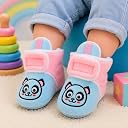 Star Fish Baby Boys & Girls 9 TO 12 Months Skin Friendly Comfortable Baby printed Booties (Pink-1262) gallery image