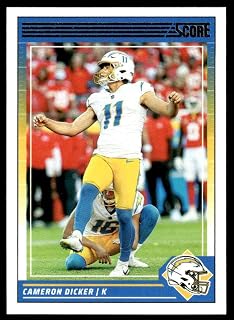 2024 Score Football #167 Cameron Dicker Los Angeles Chargers Official NFL Trading Card (Stock Photo may be shown, Card in Near Mint to Mint Condition)