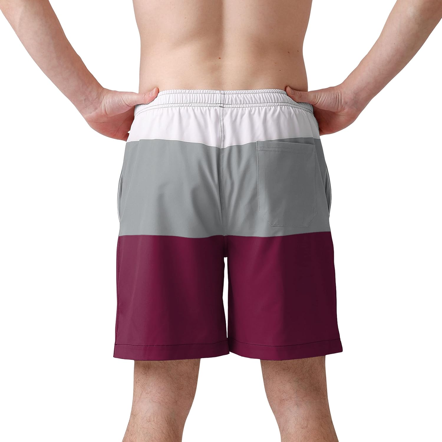 FOCO NCAA Mens NCAA 3 Stripe Big Logo Swimming Trunks