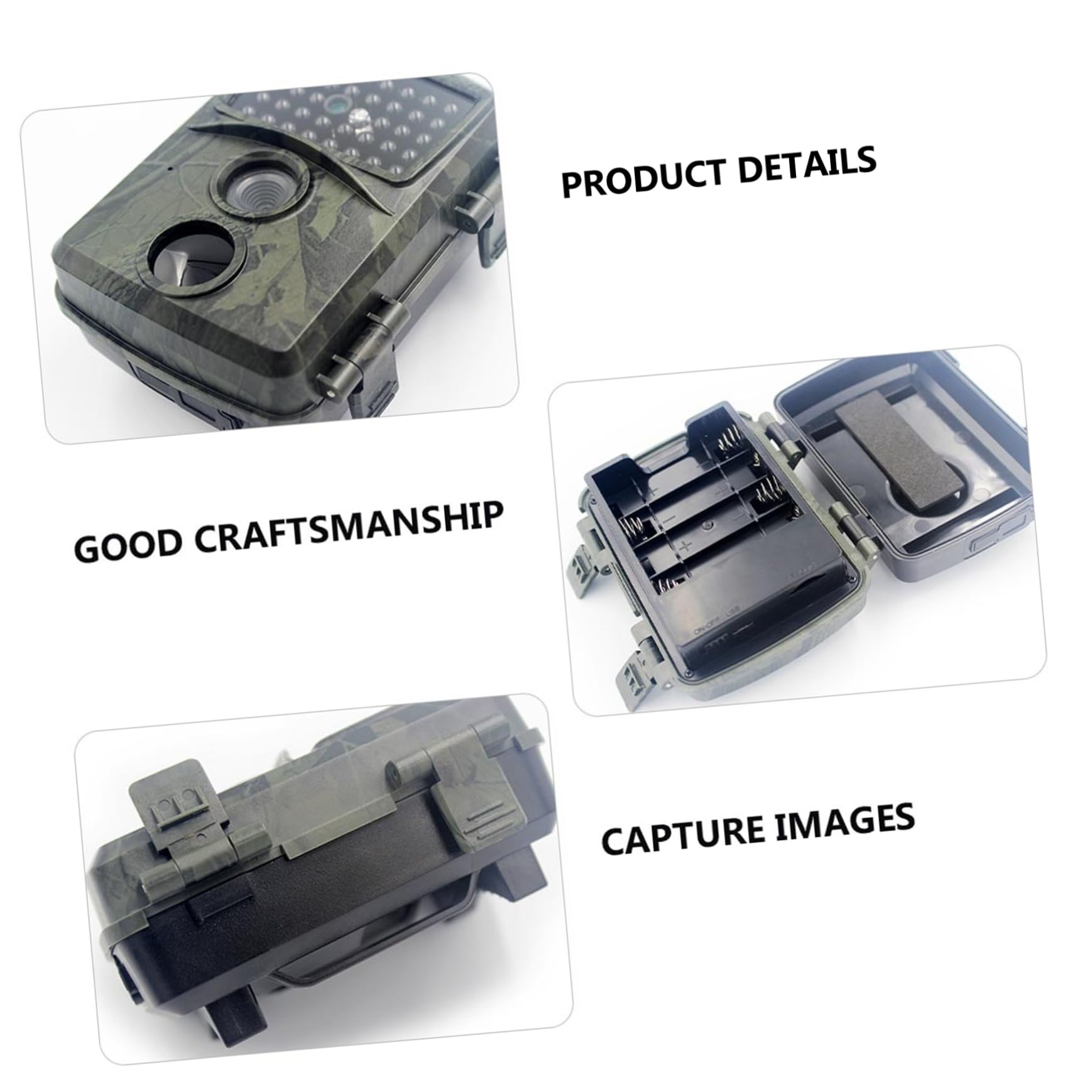 TOYANDONA Caméra de Chasse 1080p Étanche Vision Infrarouge Pir, Objectif Grand Angle 52°, pour Observation Faune en Extérieur