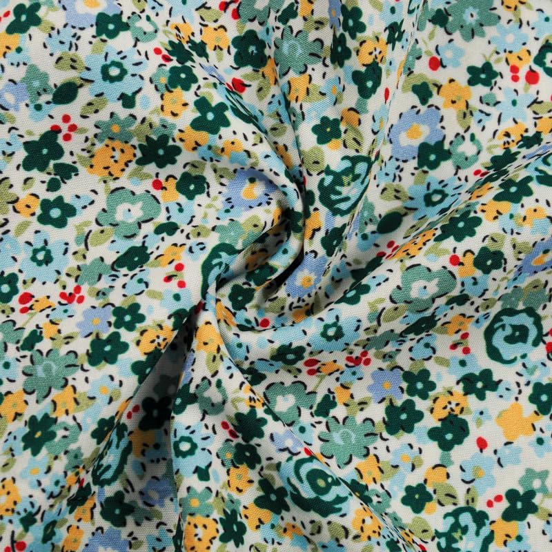 Toddler Girls Floral Dress Square Neck Puff Sleeve A-Line Smocked Dress with Bag Toddler Girls Summer Outfits - Image 6