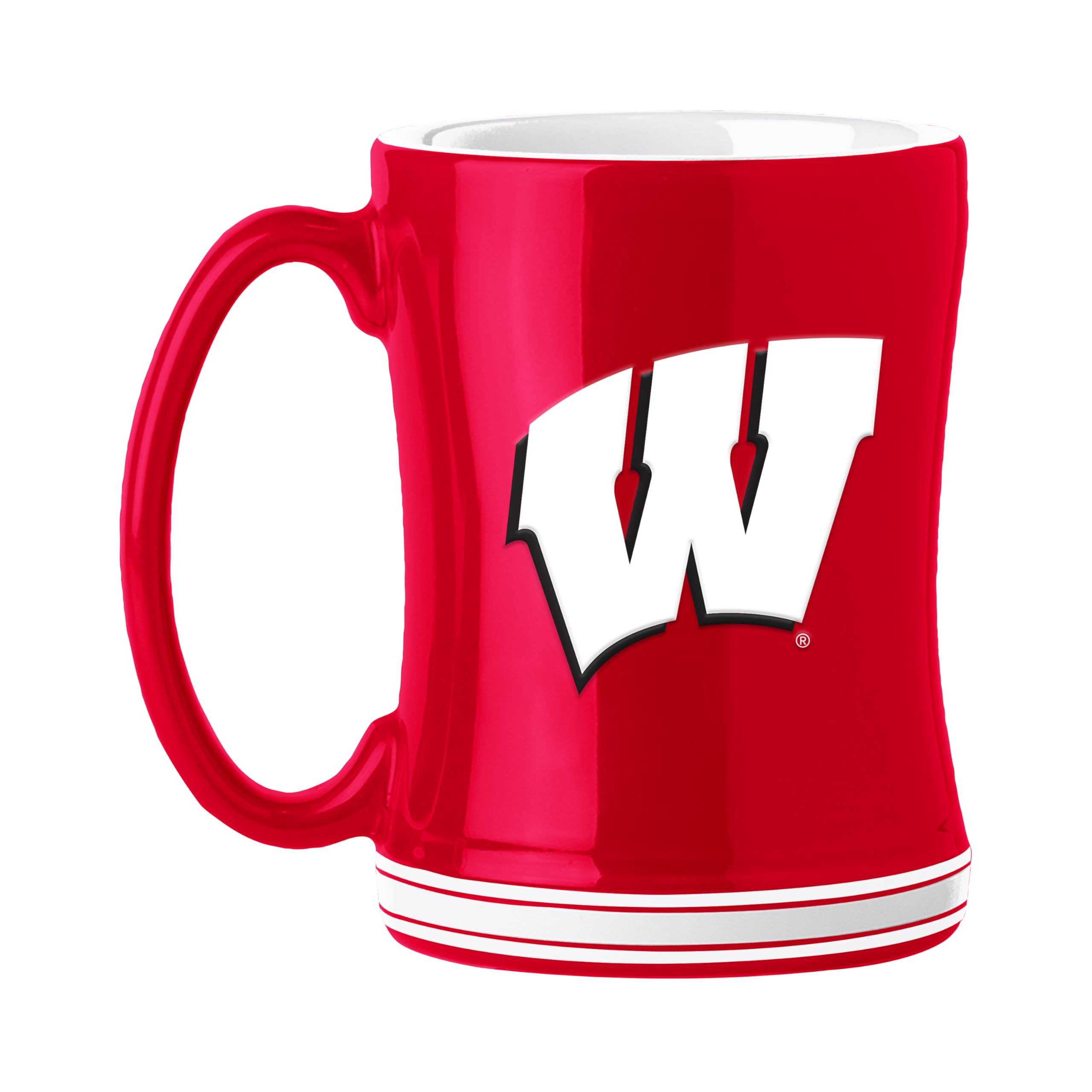 logobrands Wisconsin 14oz Relief Mug