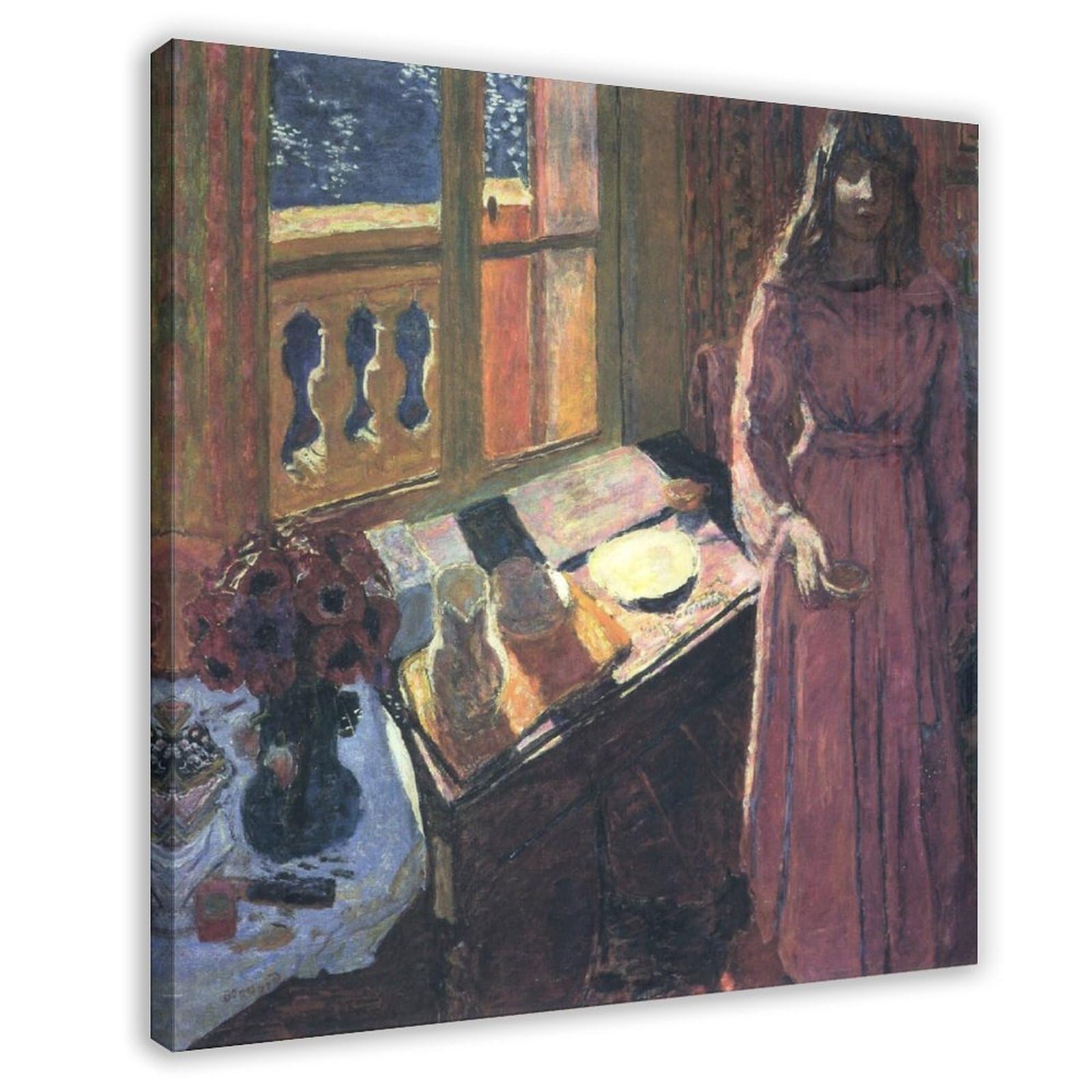 WCYB The Bowl of Milk by Pierre Bonnard Prints Posters Canvas Deco Paintings Wall Art For Office Frame 16" L X 16" W