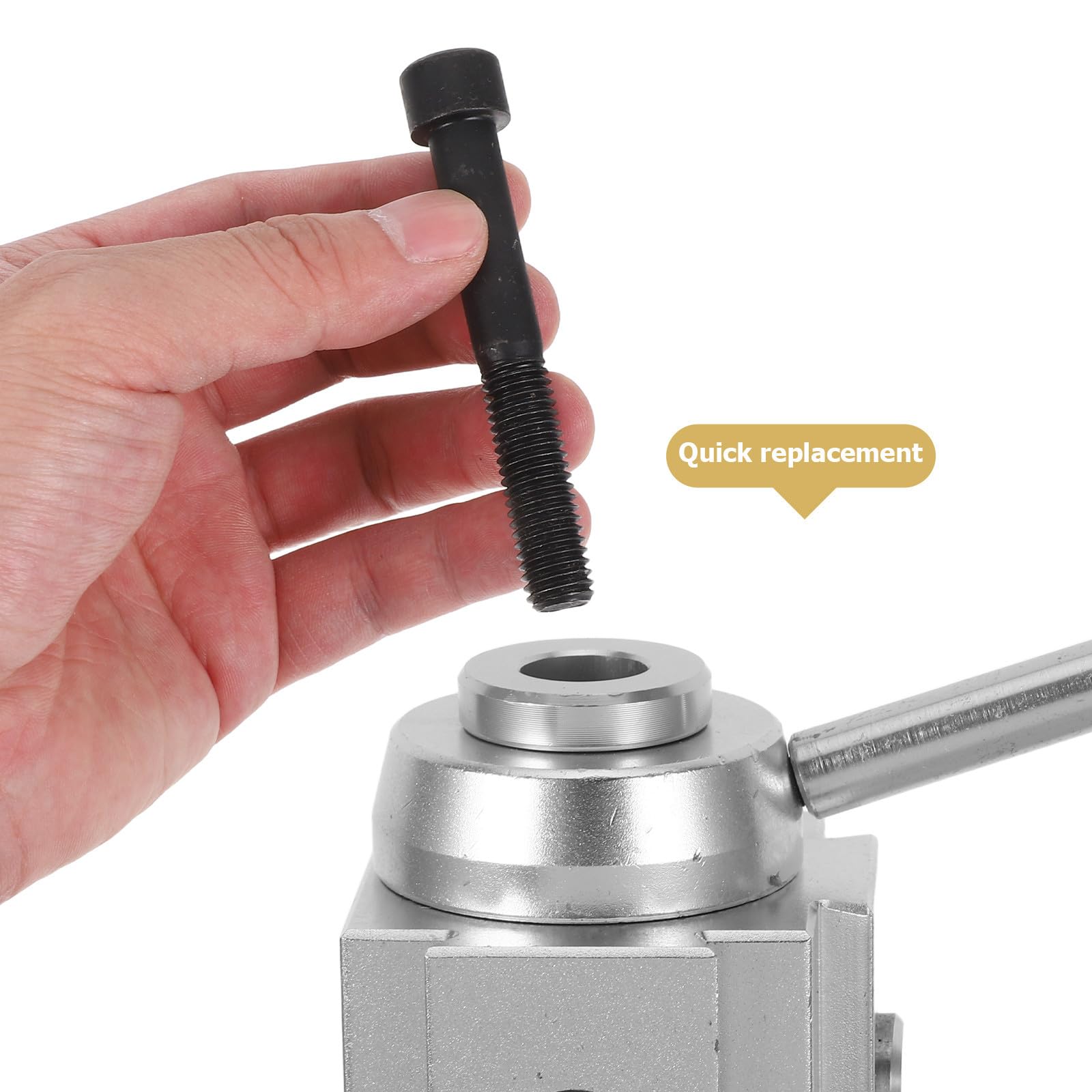SHINEOFI 8-częściowy aluminiowy uchwyt narzędziowy do mini tokarek - uchwyt na wkładkę narzędziową do precyzyjnej obróbki metali