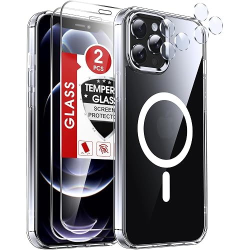 LeYi for iPhone-12-Pro-Max Case with Screen Protector Camera Cover Clear