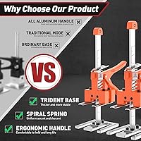 Vista 4 de Paquete de 2 Mangos de Gato Ahorrador de Trabajo, Gato de Construcción, Localizador de Azulejos de Pared, Dispositivo de Elevación de Ajuste