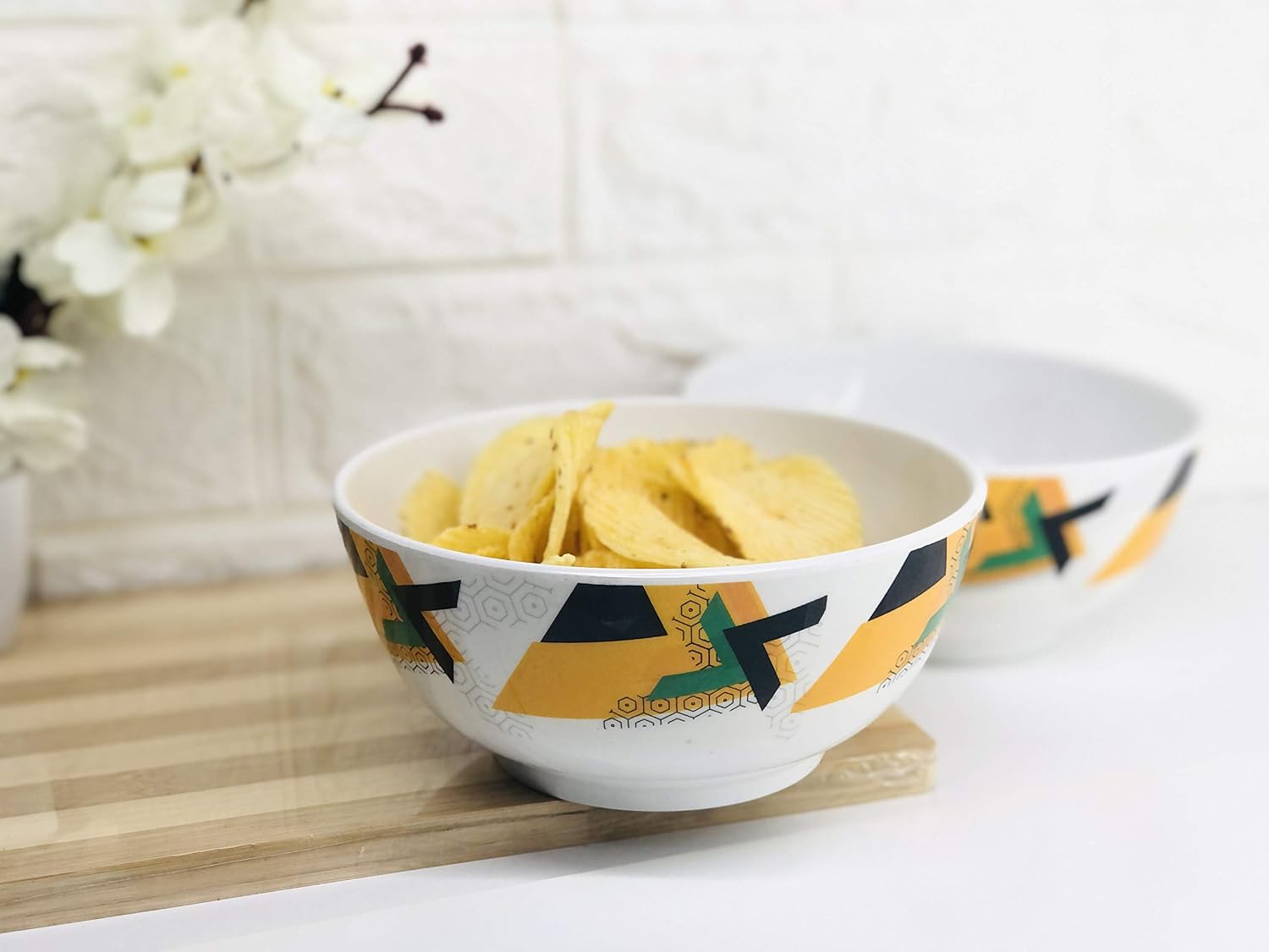 Buy Go Hooked FoodGrade Snacks Serving Bowls, Printed Fruits Serving