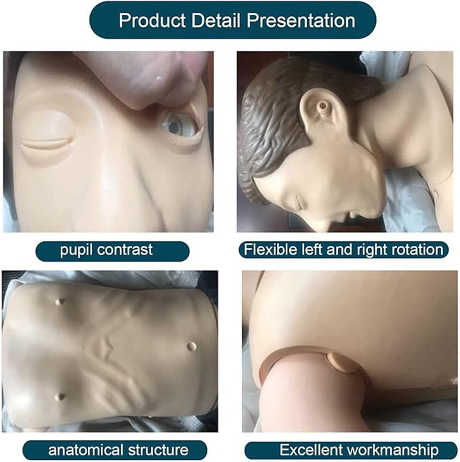 Kit De Primeros Auxilios De Cuerpo Completo Para RCP, Reanimación Para Adultos, Capacitación En Primeros Auxilios Material Didáctico Y Educación Médica A