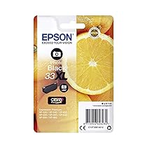Epson 33 XL Serie Arancia Cartuccia Originale, XL, Nero Foto, Imballaggio standard