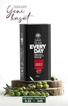Everyday Ayvalık 5lt Soğuk Sıkım Natürel Sızma Zeytinyağı