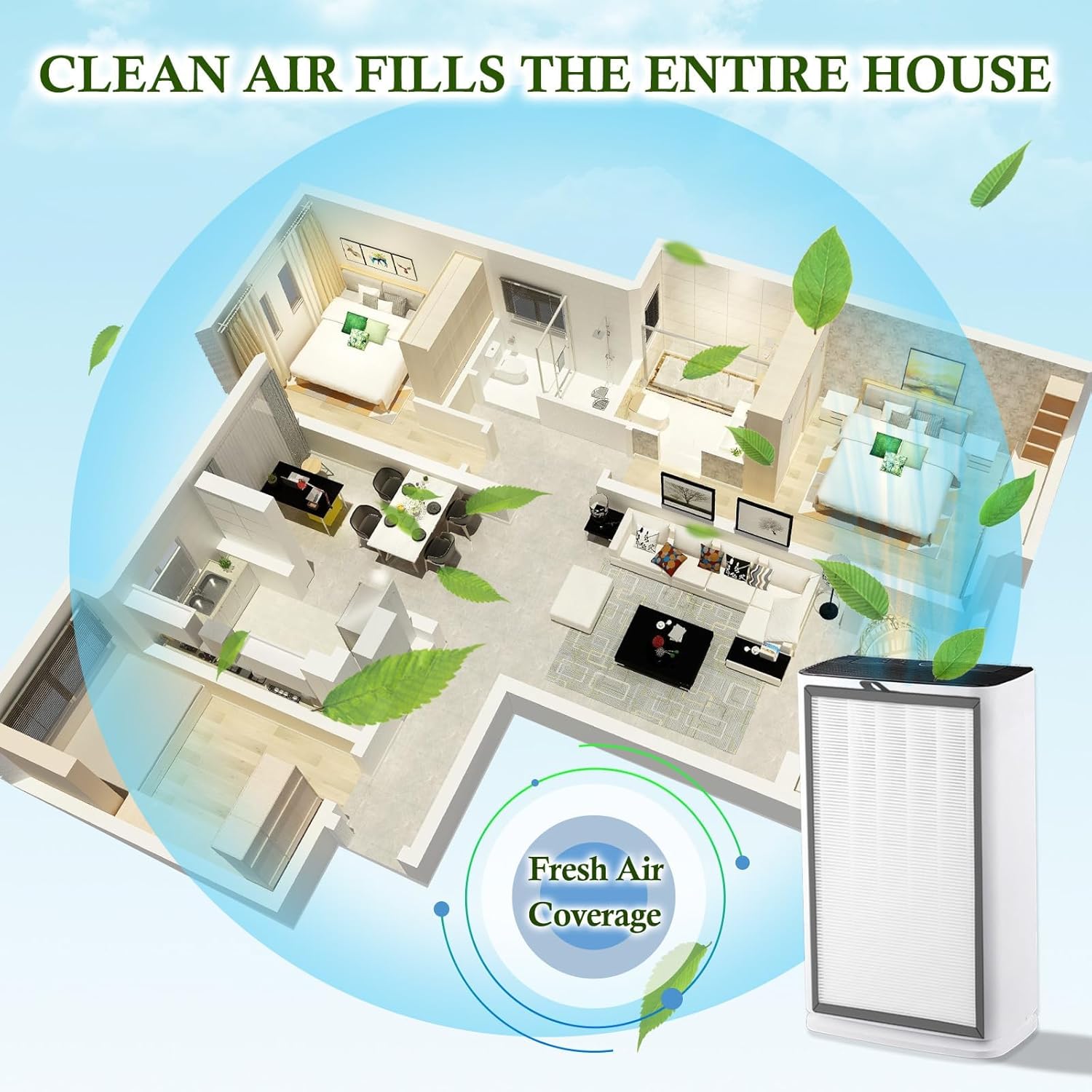 Replacement H14 True HEPA Filter Compatible for Puro®air 400 Air Purifier, 4-Stage Filtration Activated carbon,1-Pack (1) - Image 3