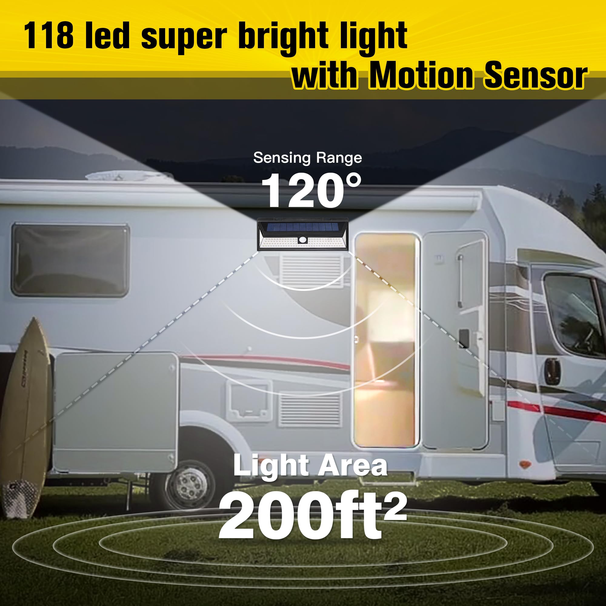 Solar Rv Light Snapklik.com : ZAONOOL Solar RV Porch Light - Bright 118 LED Rv ...