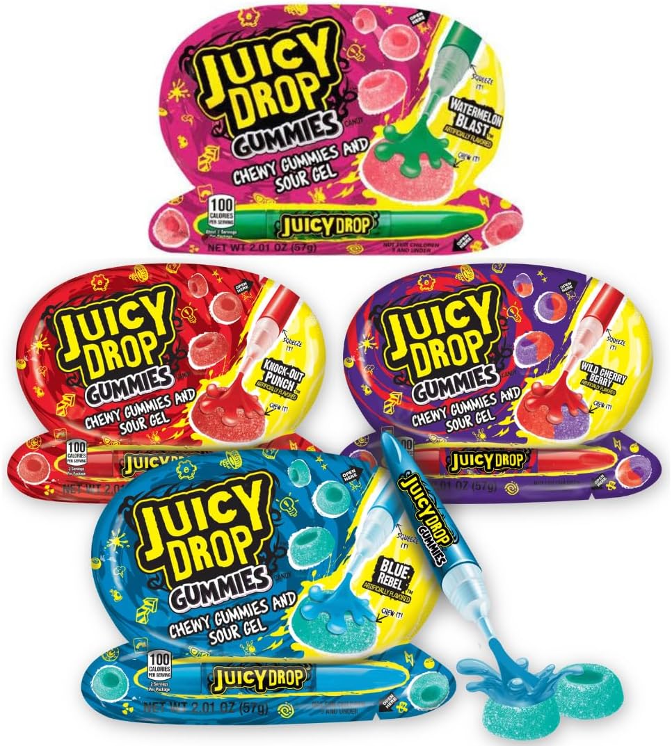 Juicy Drop Taffy Variety Pack, Assorted Flavors Sweet