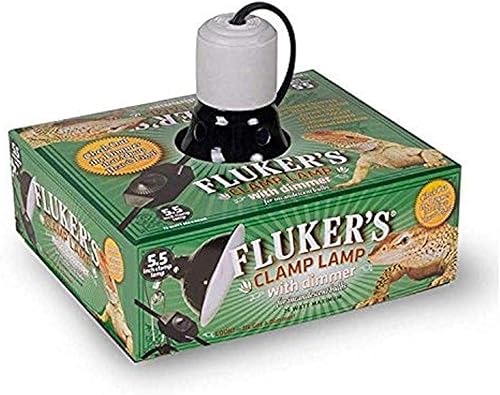 Fluker Repta-Clamp Lámpara de cerámica con interruptor regulable