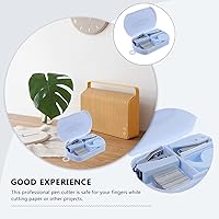 Vista 6 de STOBOK 1 juego de herramientas de mano, mini dispensador de cinta, grapas de oficina, perforador, grapadora de documentos, grapadora pequeña